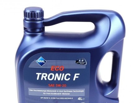 Олива моторна Eco Tronic F 5W20 (4L) (Ford WSS-M2C948-B) ARAL AR-15570E