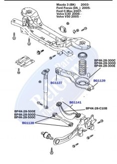 Сайлентблок поперечного важеля під пружину (внутрішній) BELGUM PARTS BG1137 (фото 1)