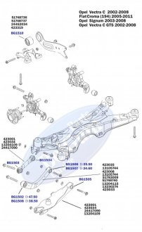 Сайлентблок верхнього важеля задньої підвіски, внешний BELGUM PARTS BG1502