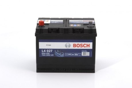 Акумуляторна батарея 12В/75Аг/600А/18,1кг BOSCH 0 092 L40 270