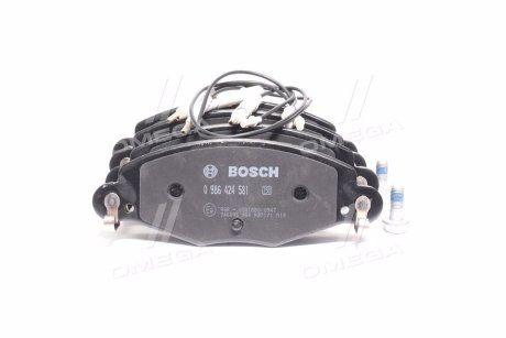 Гальмівні КОЛОДКИ, ДИСКОВІ BOSCH 0 986 424 581