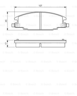 ГАЛЬМІВНІ КОЛОДКИ, ДИСКОВІ BOSCH 0 986 460 960