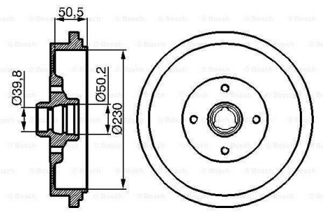 БАРАБАН ГАЛЬМIВНИЙ BOSCH 0 986 477 042