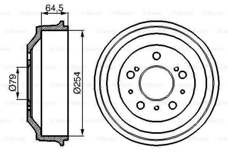 БАРАБАН ГАЛЬМIВНИЙ BOSCH 0 986 477 098