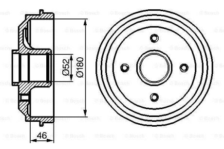 БАРАБАН ГАЛЬМIВНИЙ BOSCH 0 986 477 116