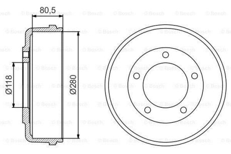 БАРАБАН ГАЛЬМIВНИЙ BOSCH 0 986 477 203