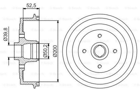 БАРАБАН ГАЛЬМIВНИЙ BOSCH 0 986 477 217