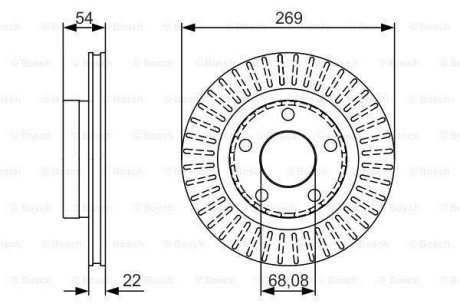 Диск гальмівний BOSCH 0 986 479 A42