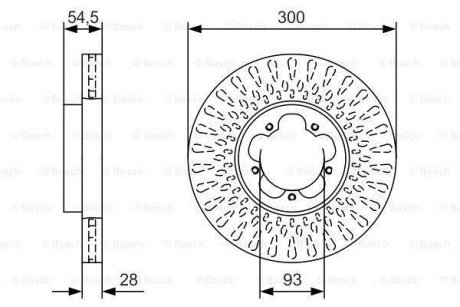 Диск гальмівний BOSCH 0 986 479 B11