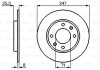 ДИСК ГАЛЬМIВНИЙ ЗАДНIЙ COATED BOSCH 0 986 479 B35 (фото 6)