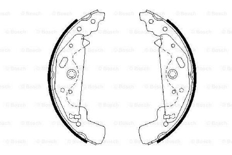 БАРАБАННI КОЛОДКИ BOSCH 0 986 487 643