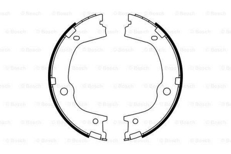 БАРАБАННI КОЛОДКИ СТОЯНК.ГАЛЬМА BOSCH 0 986 487 776