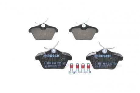 ДИСКОВI КОЛОДКИ ЗАДНI BOSCH 0 986 494 020