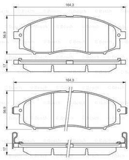 Гальмівні КОЛОДКИ BOSCH 0 986 494 152