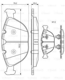 Колодки гальмівні дискові BOSCH 0 986 494 217