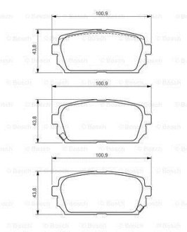 ДИСКОВI КОЛОДКИ ЗАДНI BOSCH 0 986 494 400 (фото 1)