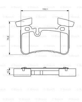 ДИСКОВI КОЛОДКИ ЗАДНI BOSCH 0 986 494 411