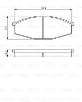 Гальмівні КОЛОДКИ,ДИСКОВІ BOSCH 0 986 494 566