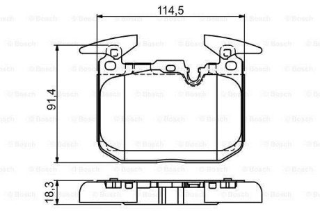 ДИСКОВI КОЛОДКИ ПЕРЕДНI BOSCH 0 986 494 674