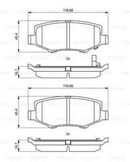 Колодки гальмівні дискові BOSCH 0 986 494 706