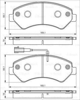 ДИСКОВI КОЛОДКИ ПЕРЕДНI PREMIUM2 BOSCH 0 986 495 095