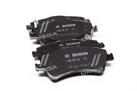 ДИСКОВI КОЛОДКИ ПЕРЕДНI PREMIUM2 BOSCH 0 986 495 106