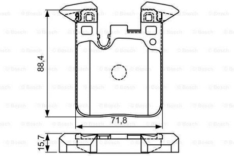 Колодки гальмівні дискові BOSCH 0 986 495 335