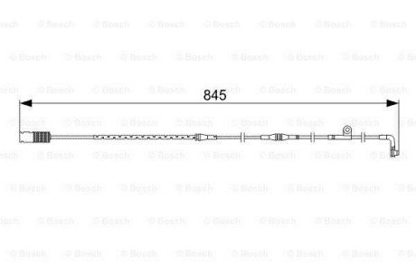 Датчик ЗНОШУВАННЯ ДИСК.КОЛ.ЗАД BOSCH 1 987 473 044