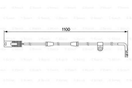 Датчик ЗНОШУВАННЯ ДИСК.КОЛ.ЗАД BOSCH 1 987 474 942