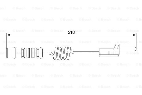 Датчик ЗНОШУВАННЯ ДИСК.КОЛ.ЗАД BOSCH 1 987 474 969