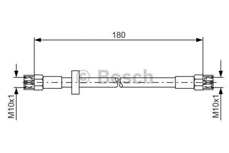 Шланг тормозной (задний) Audi 80/100/A6/VW Passat/T3 1.6-2.2 -97 BOSCH 1 987 476 216