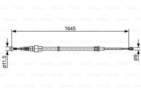 ТРОС ГАЛЬМIВНИЙ BOSCH 1 987 482 451