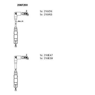 Комплект електропроводки BREMI 206F200