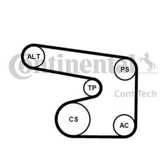 Ремень поликлиновый Contitech 6PK1900