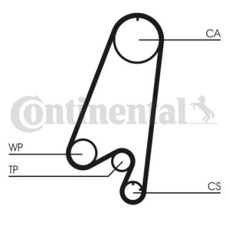 Комплект ремня грм + Помпа Contitech CT910WP1