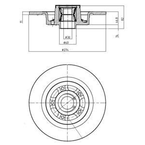 Диск гальмівний Delphi BG9026RS