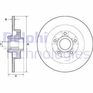 Диск гальмівний Delphi BG9138RS (фото 1)