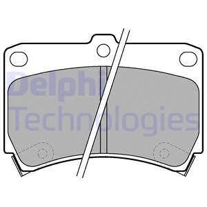 Комплект гальмівних колодок Delphi LP743