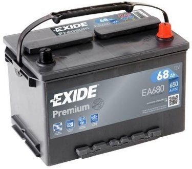 Стартерна батарея (акумулятор) EXIDE EA680