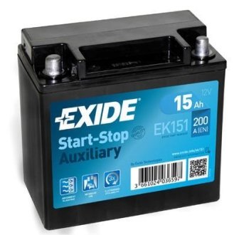 Стартерна батарея (акумулятор) EXIDE EK151