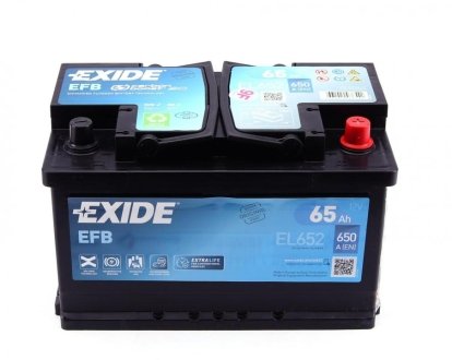 Стартерна батарея (акумулятор) EXIDE EL652