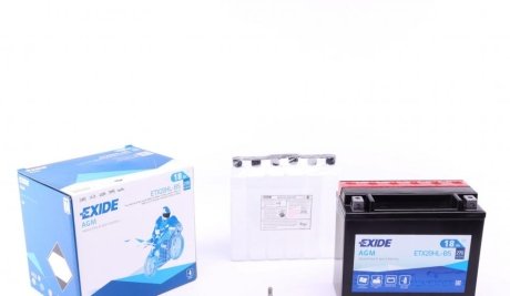 Стартерна батарея (акумулятор) EXIDE ETX20HL-BS