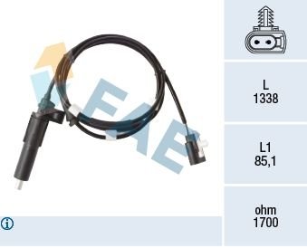 Датчик швидкості обертання колеса FAE 78479