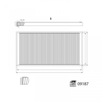 Фільтр повітряний салону BILSTEIN FEBI 09187