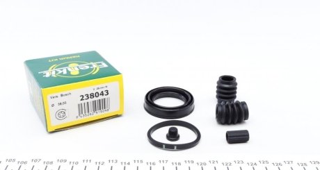 Ремкомплект гальмівного супорта TOYOTA Avensis 03-10, Corolla 02-07, Corolla Verso 04-09, Verso 09-18 FRENKIT 238043 (фото 1)