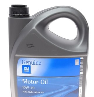 Олива мот 10W40 5L Semi Synthetic ACEA A3/B4,API SL/CF GM 93165216