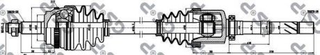 Привідний вал GSP 250059