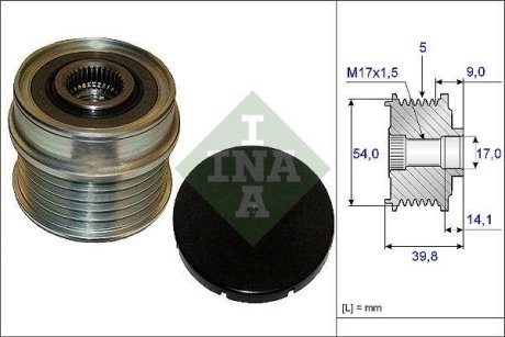 Шків генератора INA 535 0171 10