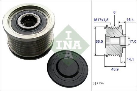 Шків генератора INA 535 0213 10