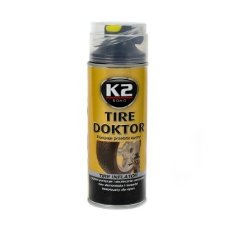 Засіб для аварійної герметизації (вулканізації) шин / BOND TIRE DOKTOR 400ML K2 B310 (фото 1)